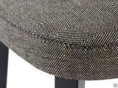 Detail of the Fast Chewron fabric seat