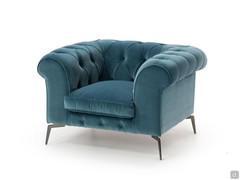 Bellagio modern button tufted armchair