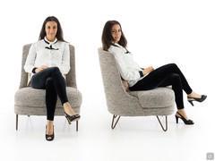 Seating proportions and ergonomics of the Beatrix armchair