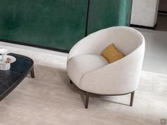 Nest armchair with wooden legs Yoisho to match the sofa of the same name