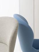 Sophos modern upholstered armchair with high backrest