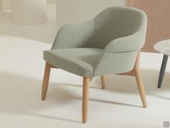 Sophos Modern Upholstered Armchair with Beech Legs Essence Colour FG-0078