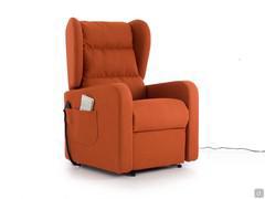 Viola motorized armchair for the elderly with a riser electric mechanism and wired remote control