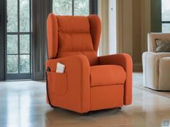 Motorized armchair for the elderly Viola in fabric Venice 62