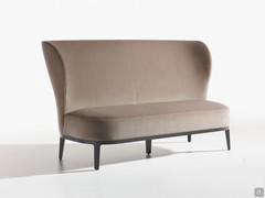 Spring 2-seater sofa with a high back, matching the armchair