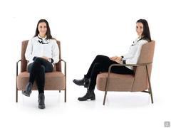 Seating proportions and ergonomics of the Maggie chair