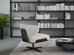 Living room swivel armchair Olos by Bonaldo