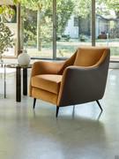 Comfortable armchair with armrests Jolie in two-tone version