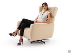 Seat proportions and egonomics of Iris armchair