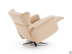 Iris relax armchair with the lift-up mechanism in action