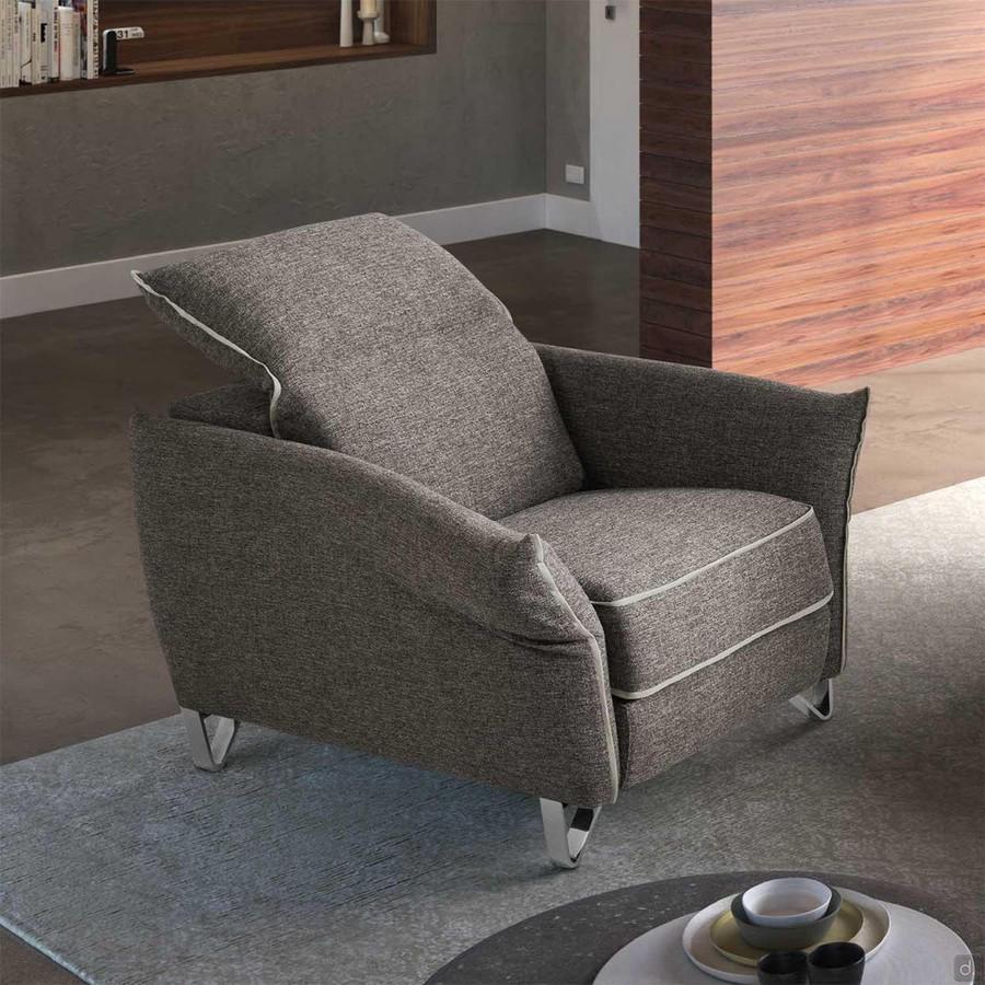 Armchair Icaro fabric recliner