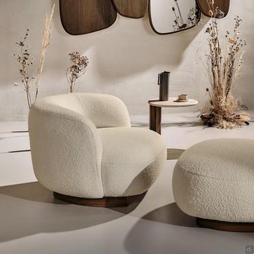 Aralia round designer armchair