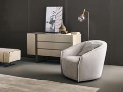 Armchair Bodo by Bonaldo in the living room, paired with Sofì lamp also by Bonaldo