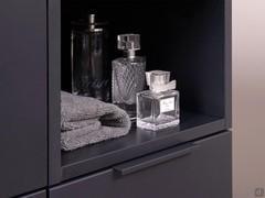 N95 Atlantic's practical open compartment allows for easy storage of soaps, perfumes and other small bathroom accessories