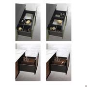 N96 Atlantic wall-hung bathroom cabinet - basket organizers available as options