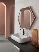 All-out washbasin and LED illuminated mirror, both included with the N93 Atlantic wall-hung bathroom cabinet