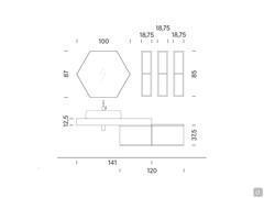 Dimensions of N93 Atlantic bathroom cabinet