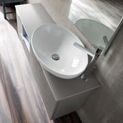 N14 - Atlantic wall mounted bathroom vanity with Softly countertop basin