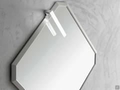 Alfa mirror with top LED spotlight