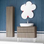 A floor-standing Atlantic bathroom vanity on legs which are 20 cm in height.