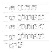 Atlantic D.50 bathroom vanity - Models and measurements