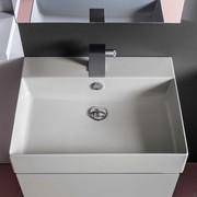 Atlantic bathroom vanity in matt lacquer (19 Manhattan Grey) with Bali washbasin