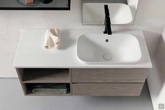 Atlantic bathroom vanity with Psiche 120 DX washbasin