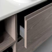 Recess grip handle for opening drawers - in 265 Tivoli wood-effect melamine