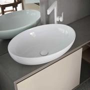 Washbasin cabinet with 1 deep drawer and groove handle with matt lacquer grip