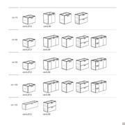 Atlantic D.37 slim bathroom vanity - Models and Measurements