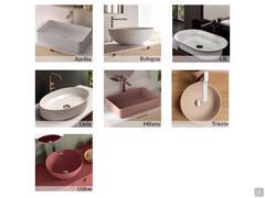 Atlantic D.45 bathroom unit with countertop washbasin  - washbasin model