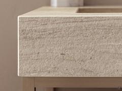 Detail of the big shelf, thickness cm 12,5 in finish gres stoneware 3Y Gentum