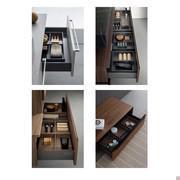 Interior drawer organizers in orion gray or walnut walnut