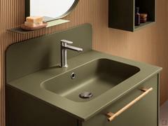 Under-sink cabinet Frame Consolle with tub in Minera-Kolor to match the frame