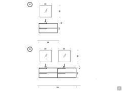 N103 Frame - dimensions compositions A and B