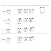 Atlantic D.45 bathroom vanity - Models and Measurements