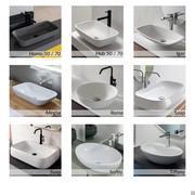 Washbasins available on the Frame countertop vanity unit p.50 (1)