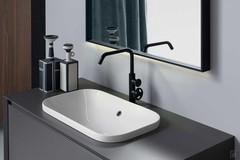 Movado 58 washbasin in glossy white ceramic