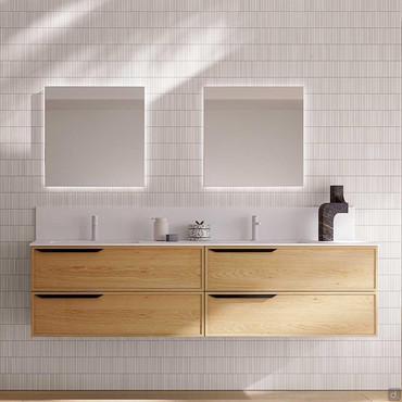 Bathroom cabinet with double tub N103 Frame