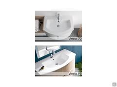 Curved bathroom cabinet Atlantic - Console washbasin models