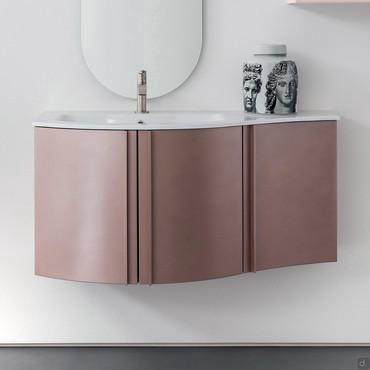 Atlantic curved bathroom cabinet