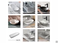 Overview of all-flush basins available on the Atlantic base unit p.45 - Part 2/4