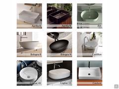 Overview of all-out washbasins available on the Atlantic base unit p.45 - Part 1/4