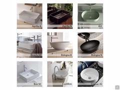 Overview of all-out washbasins available on the Atlantic base p.50 - Part 1/4