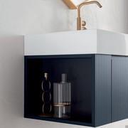 Atlantic / Frame open-end element without shelf, in Laos 292 matt lacquer on melamine