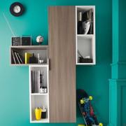 Atlantic modern bathroom wall unit - 710 dark elm melamine finish (finish not available)