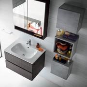 Atlantic modern bathroom wall unit combined with Atlantic open wall unit