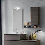 Atlantic modern bathroom wall unit combined with products from the same collection