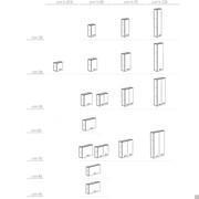 Atlantic modern bathroom wall unit - Models and Measurements