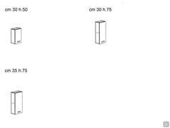 Oasis wall cabinets for laundry room - available models with width of 45 cm